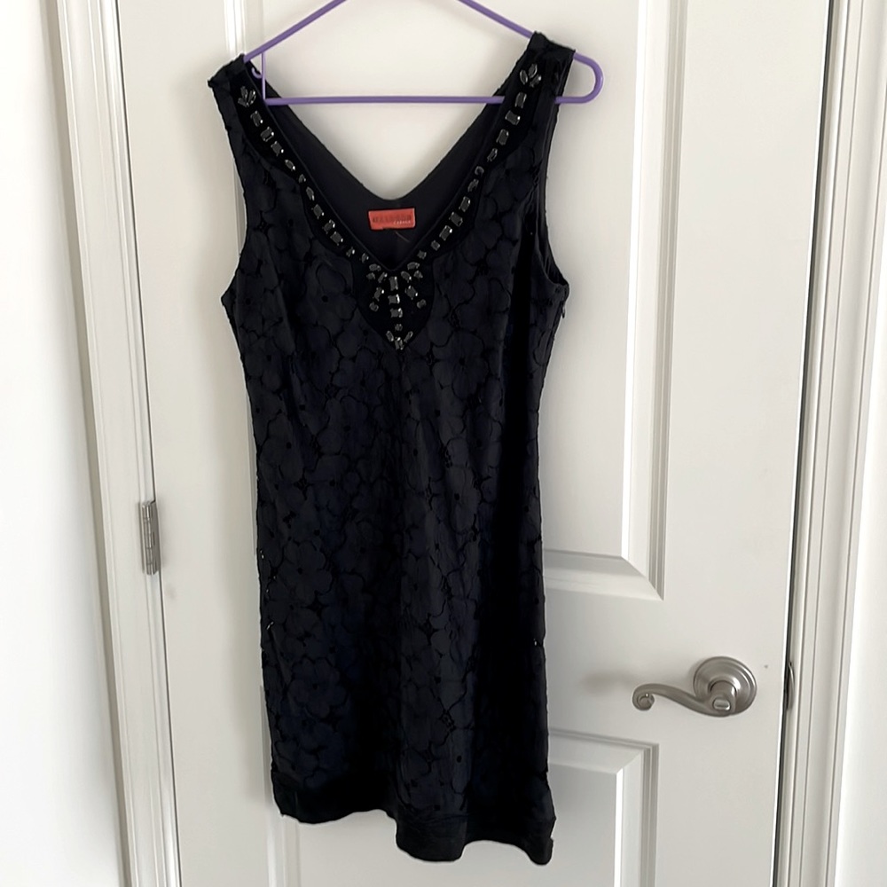 Hale Bob Cabana Black Formal Dress